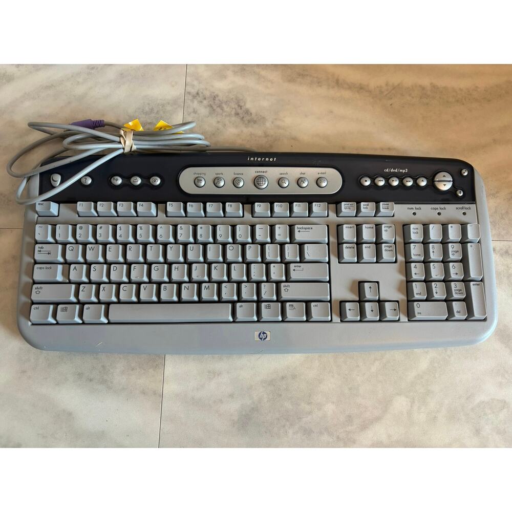 HP Wired PS/2 Keyboard 5185 Internet Ready Keyboard PN:5185-1596
